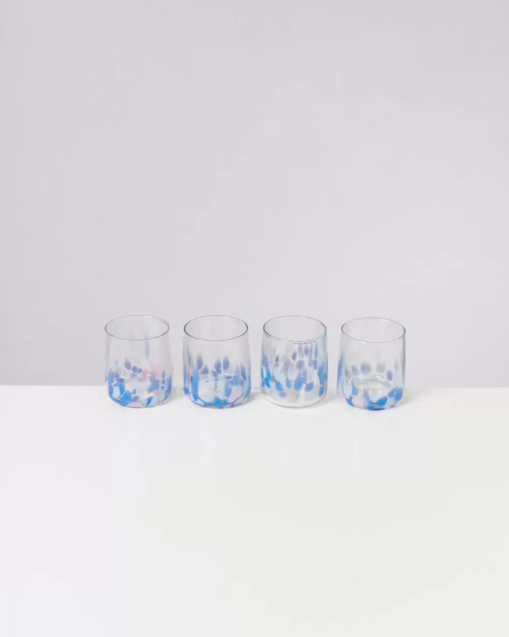 Best Alegria 4Er Set Glas Klein Big Drops Blau Glaser