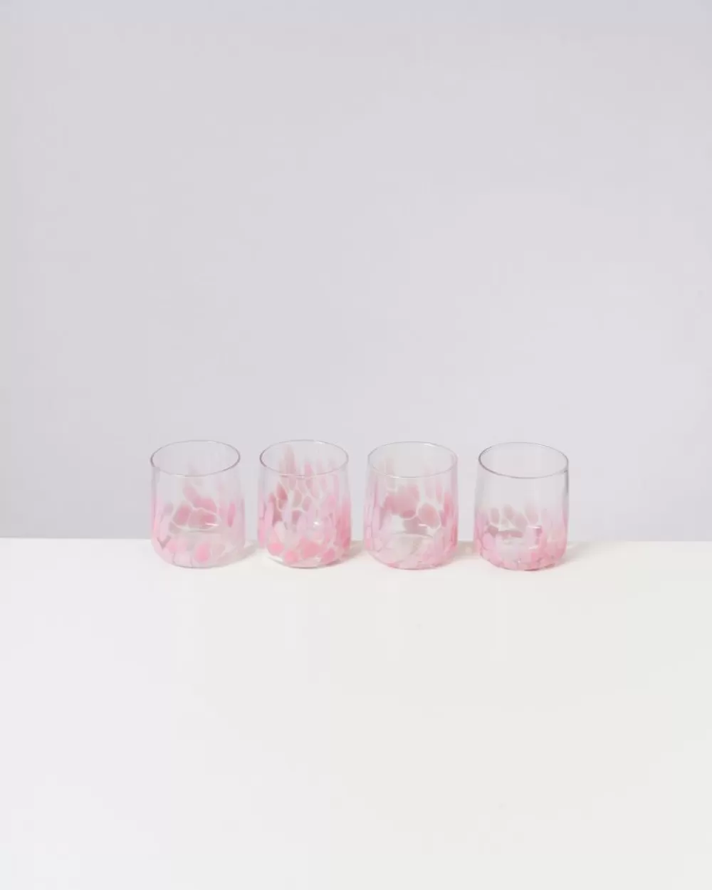 Best Alegria 4Er Set Glas Klein Big Drops Rosa Glaser