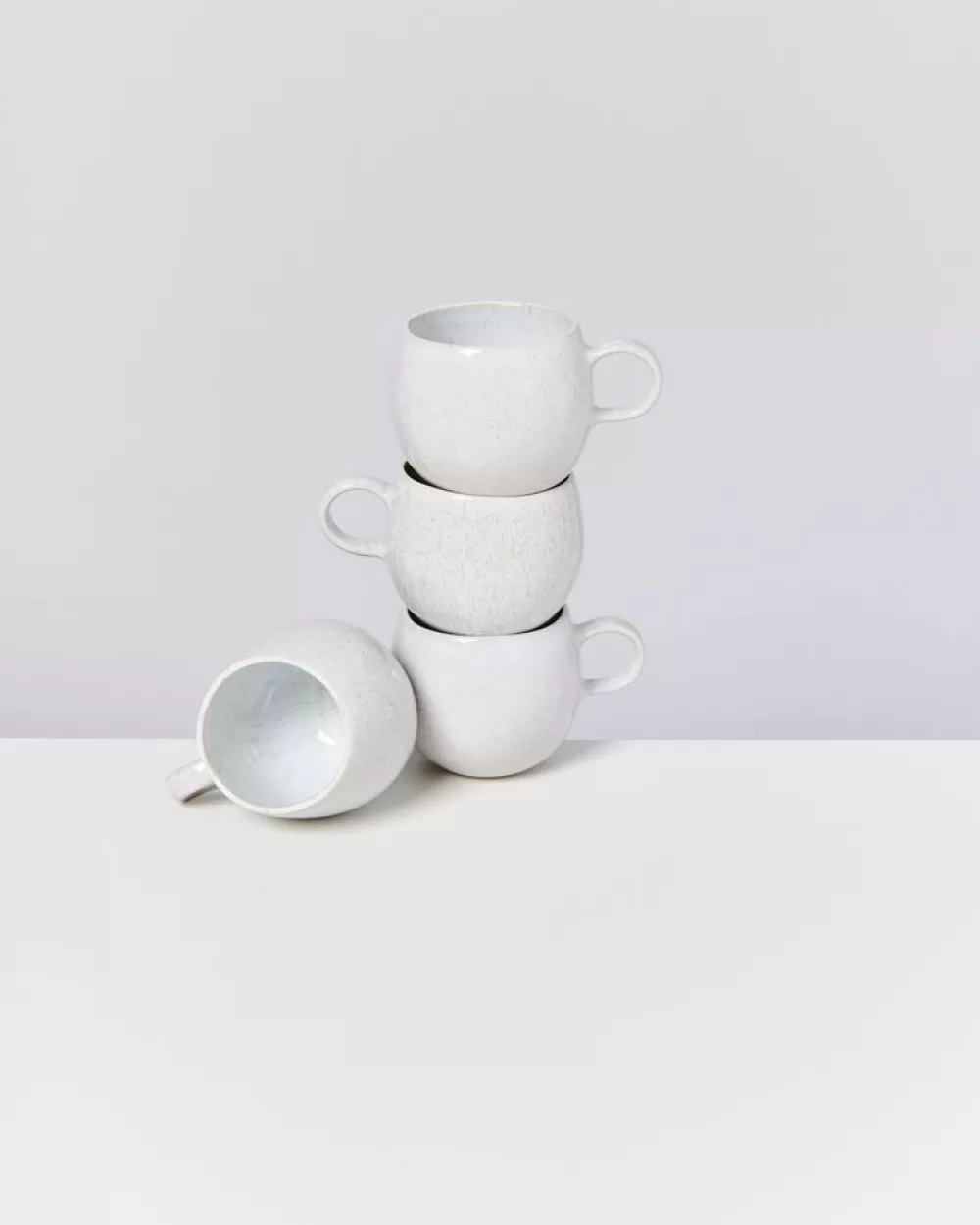 Clearance Areia 4Er Set Tasse Gros Weis Tassen & Becher Sets