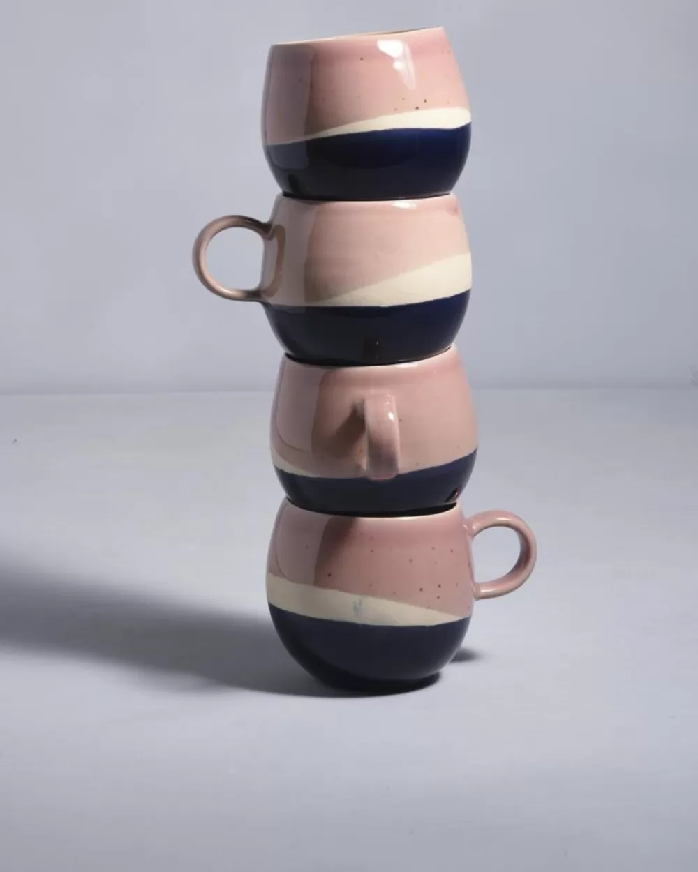 Best Sale Bica 4Er Set Tasse Gros Pink Navy Cream Tassen & Becher