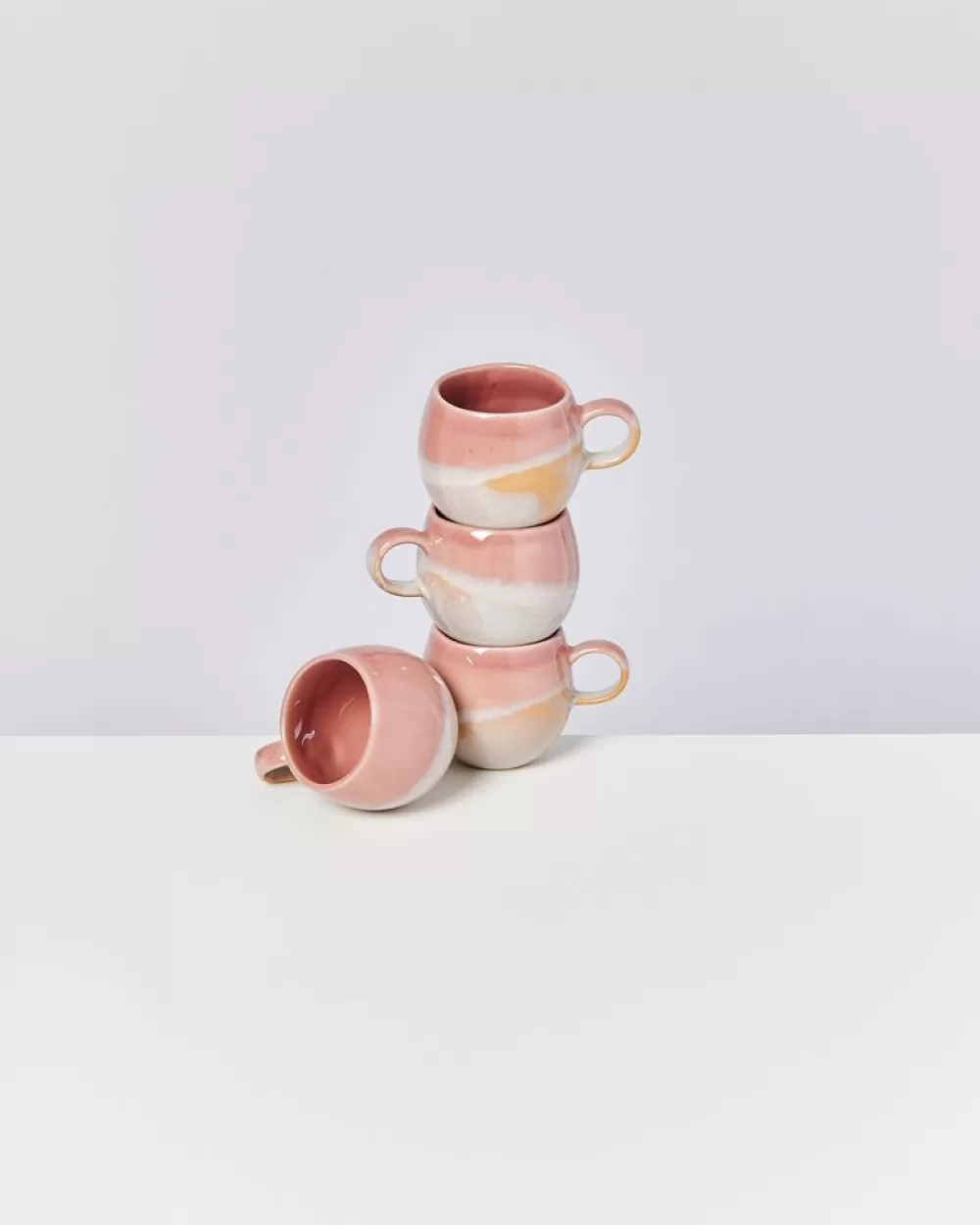 Store Bica 4Er Set Tasse Klein Pink Cream Tassen & Becher