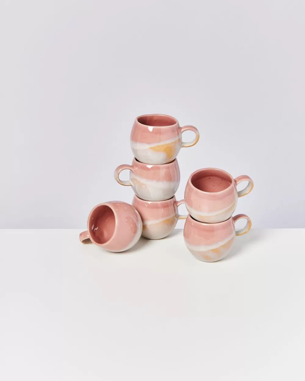 Online Bica 6Er Set Tasse Klein Pink Cream Tassen & Becher