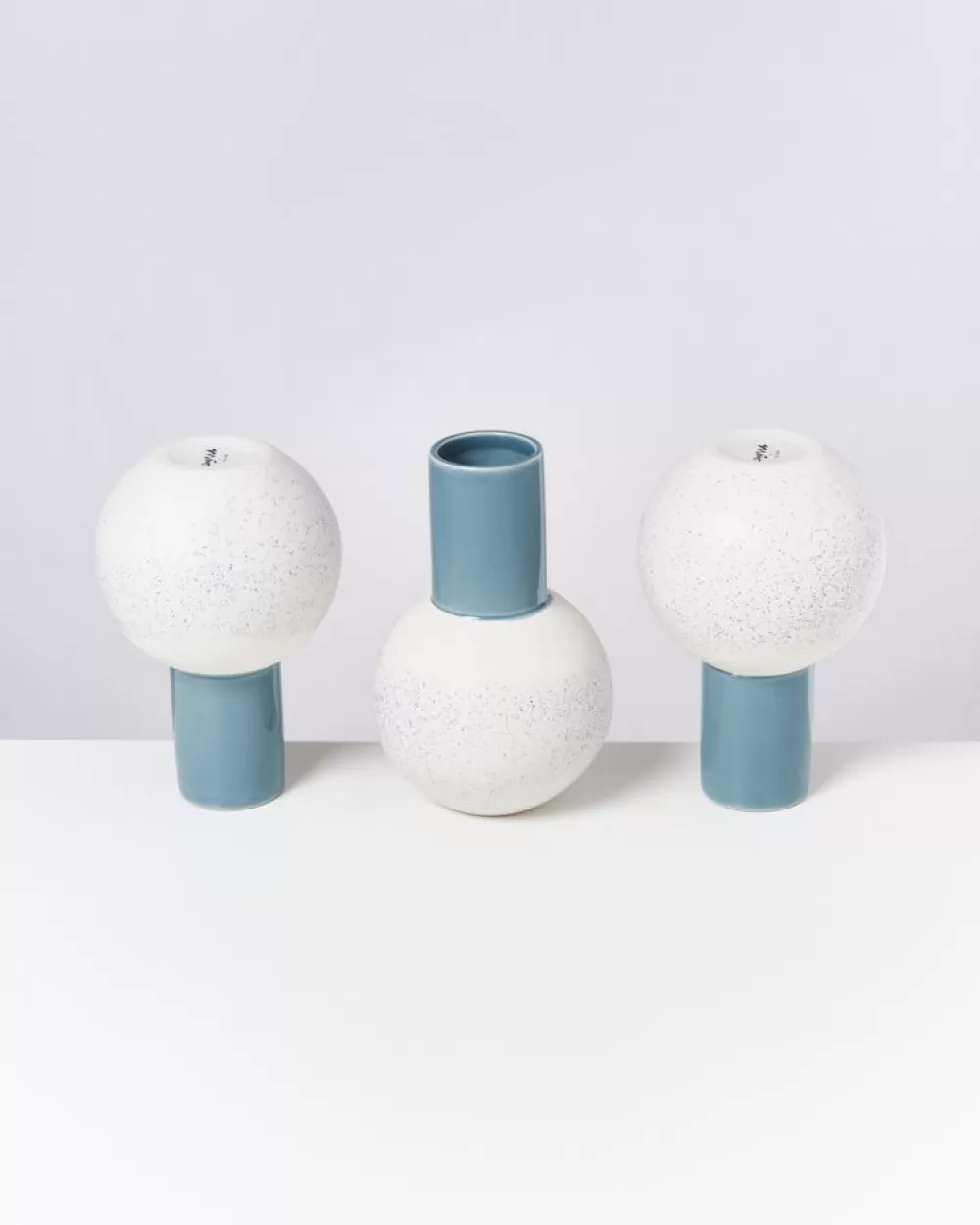 Best Sale Bola Vase M Graublau Gesprenkelt Bola M