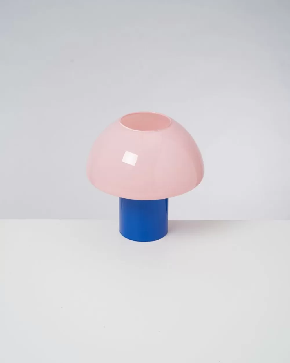 New Cogumelo Glaslampe Rosa Blau Lampen