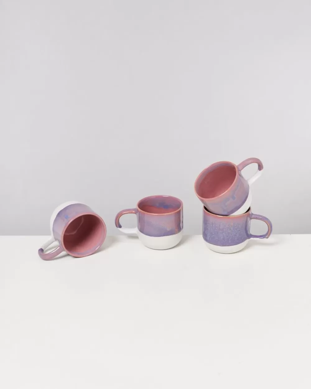 Best Sale Coimbra 4Er Set Tasse Gros Lila Rosa Tassen & Becher