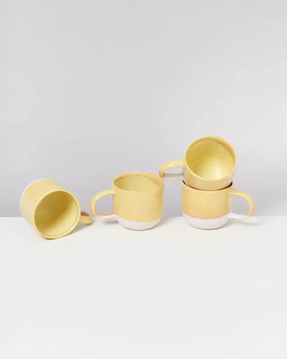 New Coimbra 4Er Set Teetasse Gelb 4 Teilige Sets