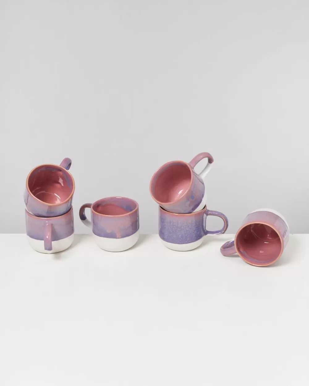 Outlet Coimbra 6Er Set Tasse Gros Lila Rosa 6 Teilige Sets