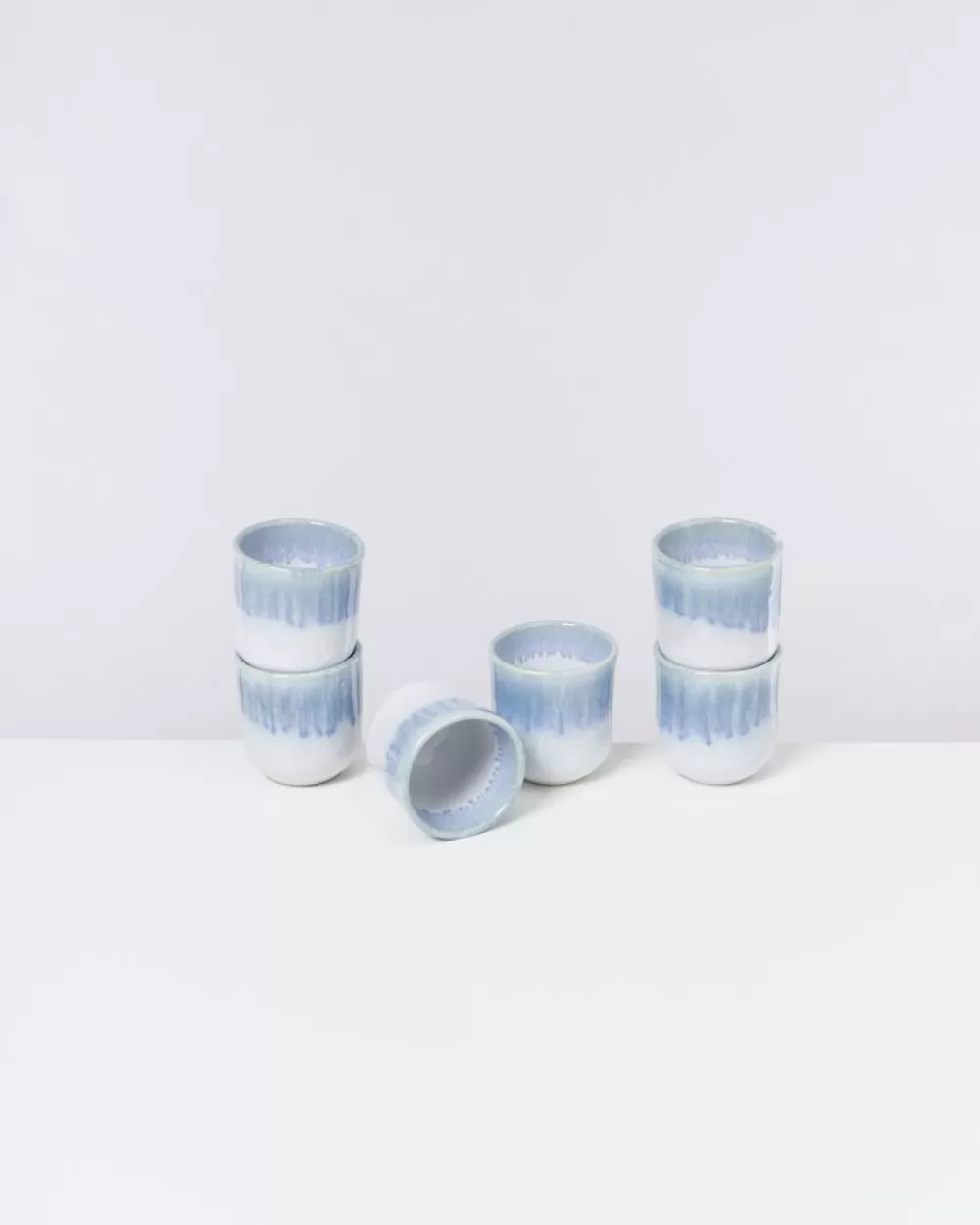 Sale Copa Alto 6Er Set Becher Klein Blau Weis Tassen & Becher Sets