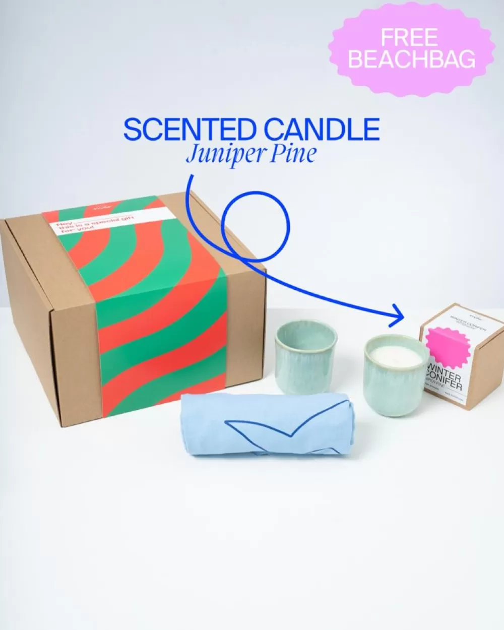 Clearance Geschenkbox - 1 X Copa Alto Becher Klein Mint & 1 X Copa Alto Duftkerze Duftkerzen