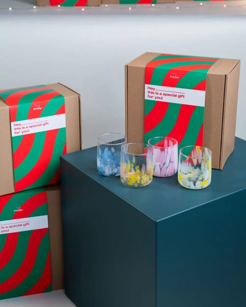 Sale Geschenkbox - 4 X Alegria Glas Klein Glaser