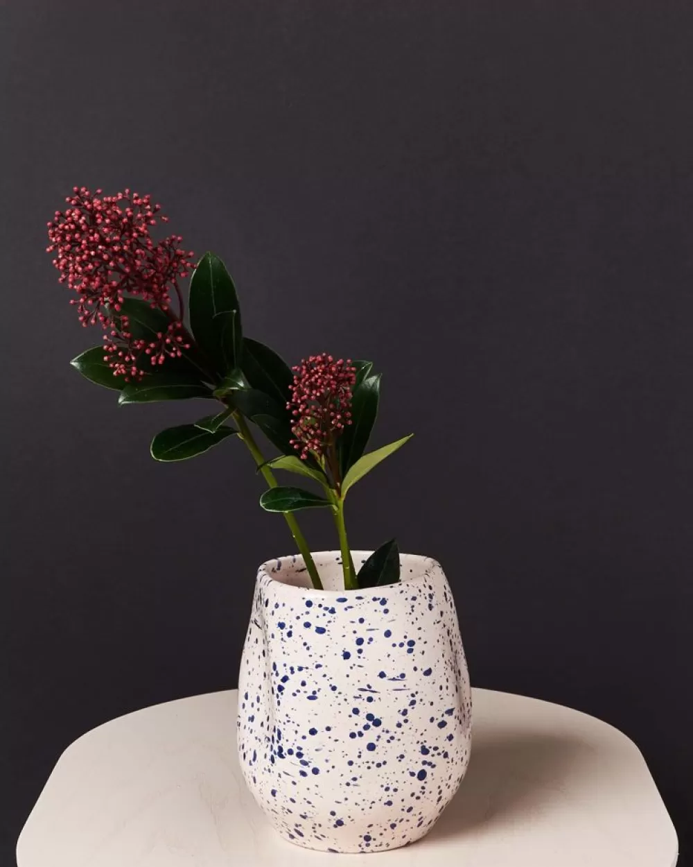 Shop Joao Vase M Rose Blau Gesprenkelt Joao M