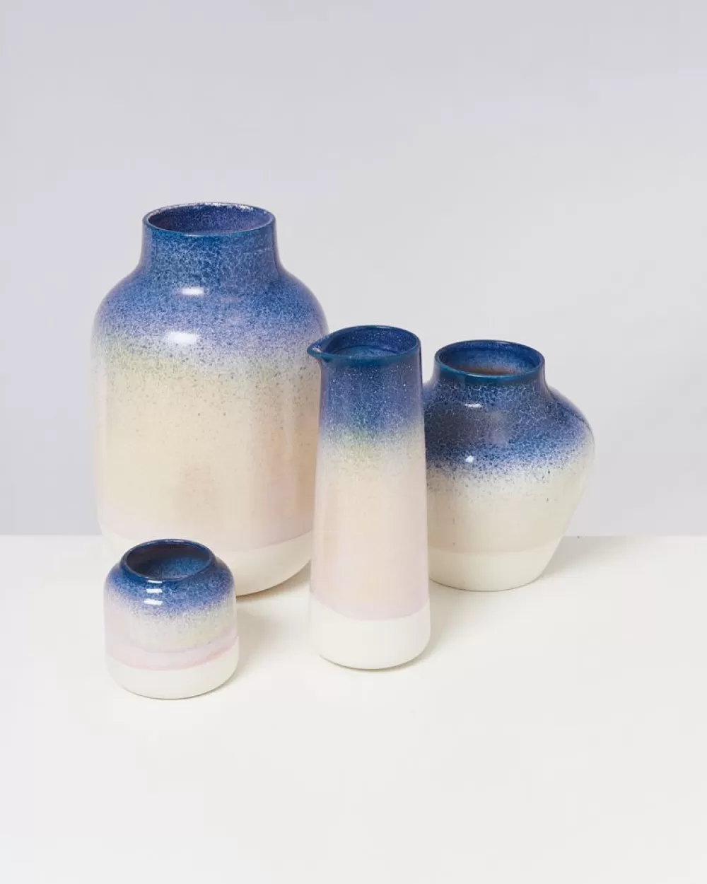 Hot Madalin Vase Blau Rosa Gesprenkelt Madalin