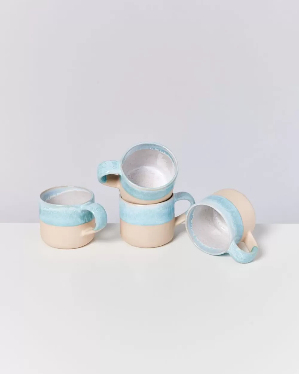 Fashion Nodoa 4Er Set Tasse Blue Dipped Tassen & Becher Sets