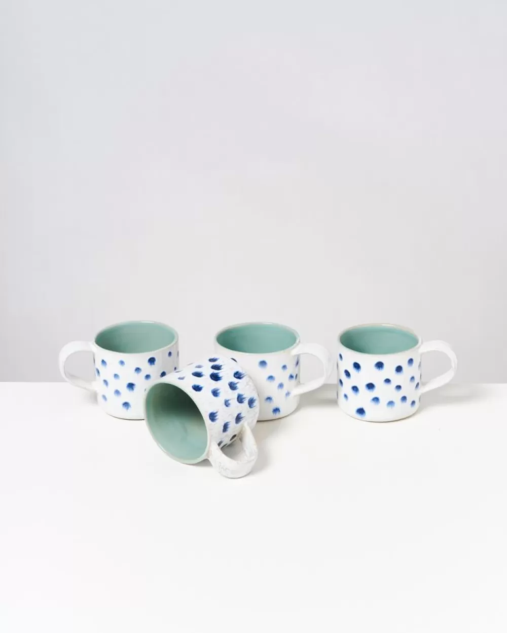 Clearance Nodoa 4Er Set Tasse Mint Mit Punkten Tassen & Becher Sets