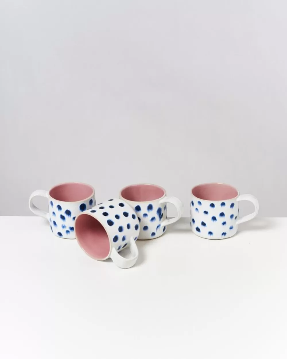 Cheap Nodoa 4Er Set Tasse Rosa Mit Punkten Tassen & Becher Sets