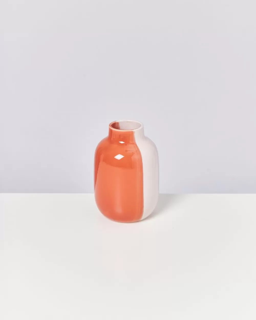 Store Nuno Vase M Half Coral Rose Nuno M